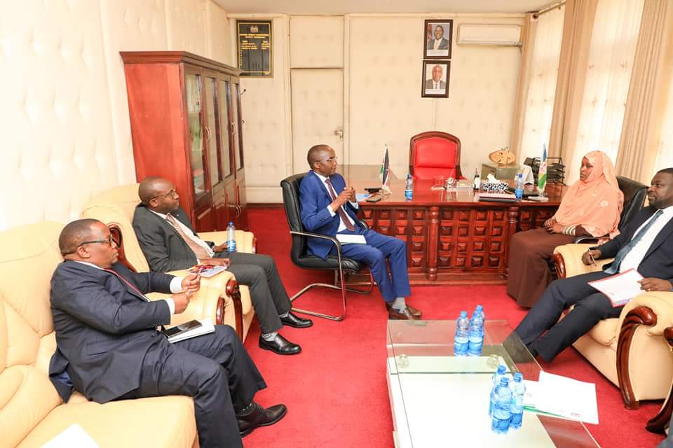 Deputy Govern H. E. David Kones engaging with members of the IGRTC who paid courtesy call on him.