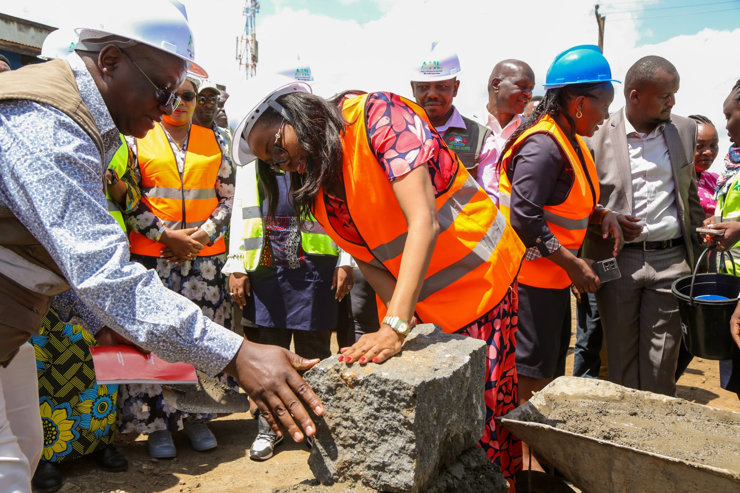 Governor Susan Kihika lays foundation stone on a modern market in Kabatini