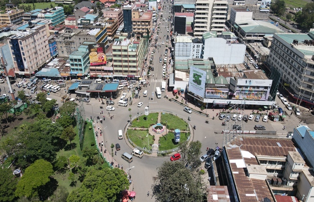 Pinkam roundabout kenyatta avenue aerial picture