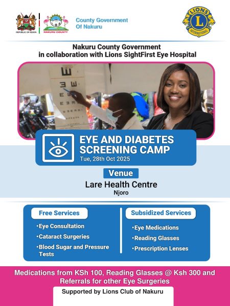 Eye screening Lare Njoro