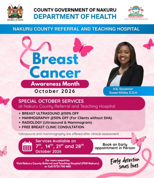 Breast Cancer Awareness Month Nakuru County Referral and Teaching Hospital